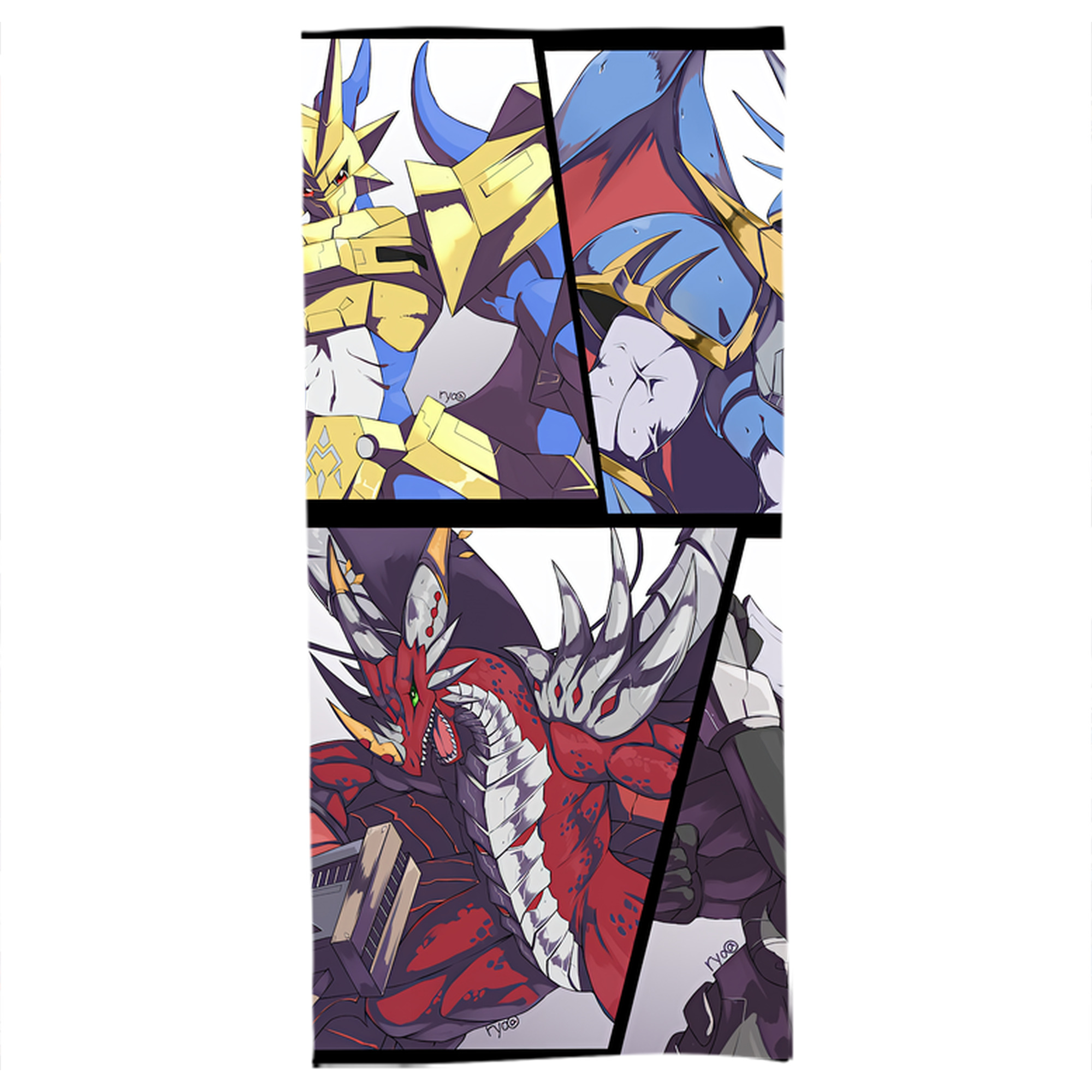 （画像用） Digimon デジタルモンスター/デジモン 大判バスタオル 70×140cm 吸水速乾 柔らかい肌触り
