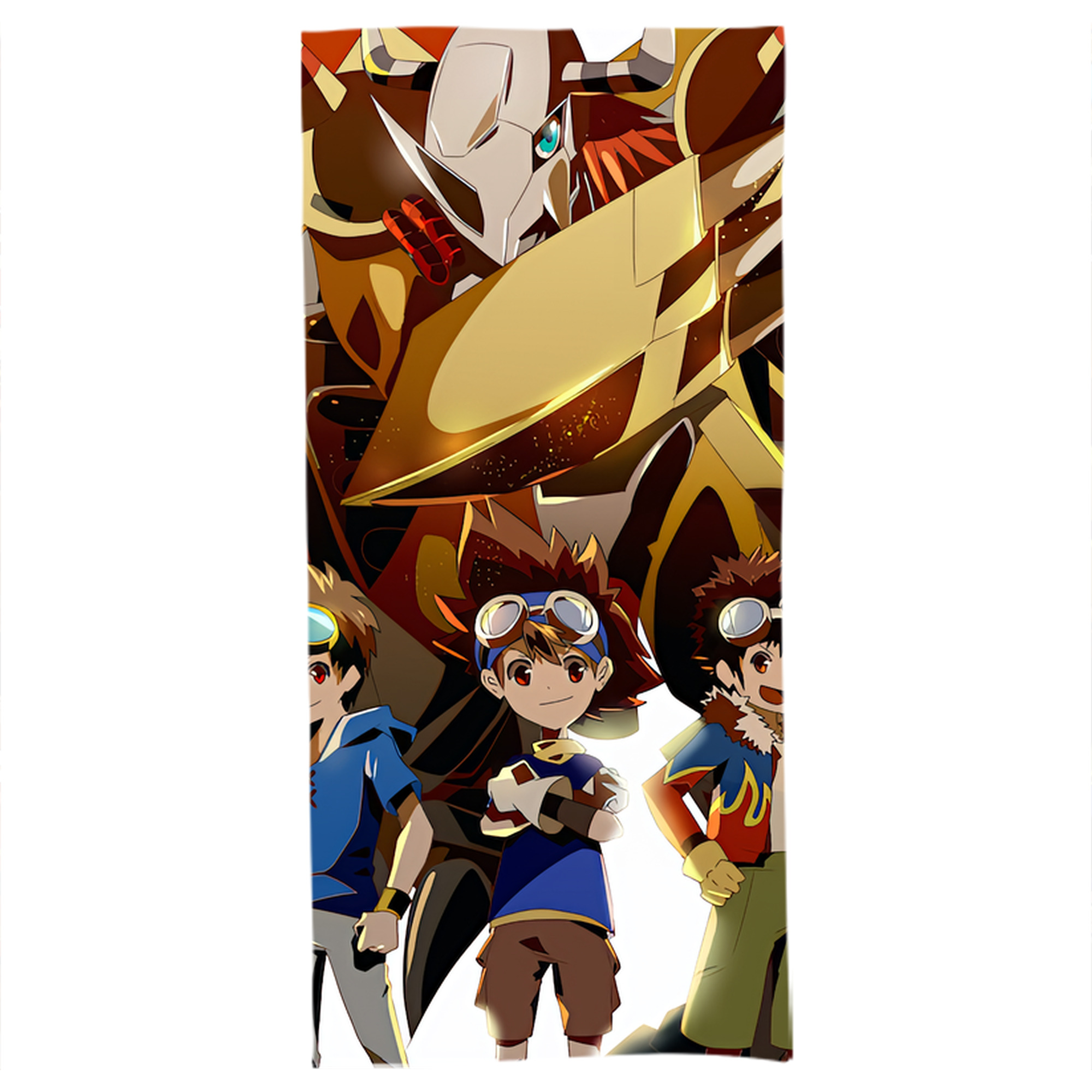 （画像用） Digimon デジタルモンスター/デジモン 大判バスタオル 70×140cm 吸水速乾 柔らかい肌触り