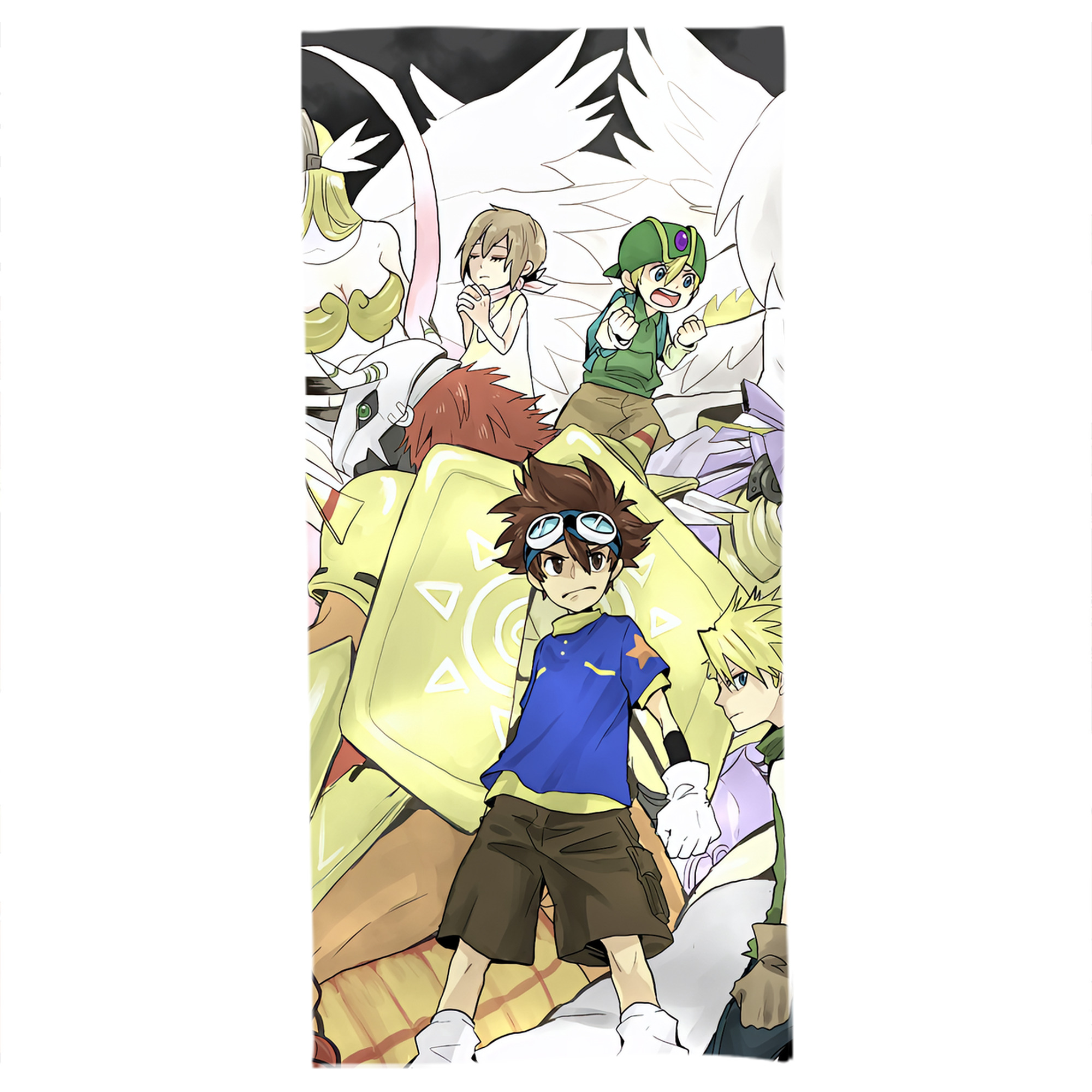 （画像用） Digimon デジタルモンスター/デジモン 大判バスタオル 70×140cm 吸水速乾 柔らかい肌触り