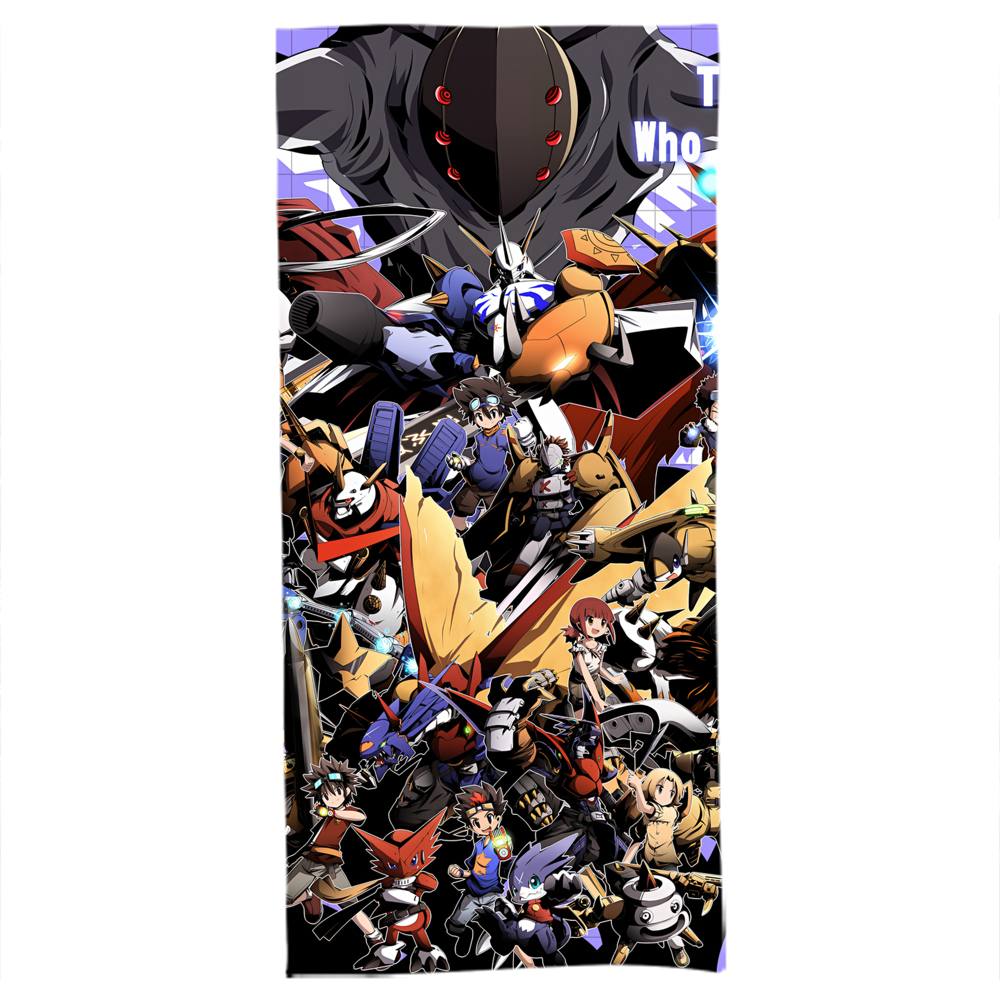 （画像用） Digimon デジタルモンスター/デジモン 大判バスタオル 70×140cm 吸水速乾 柔らかい肌触り