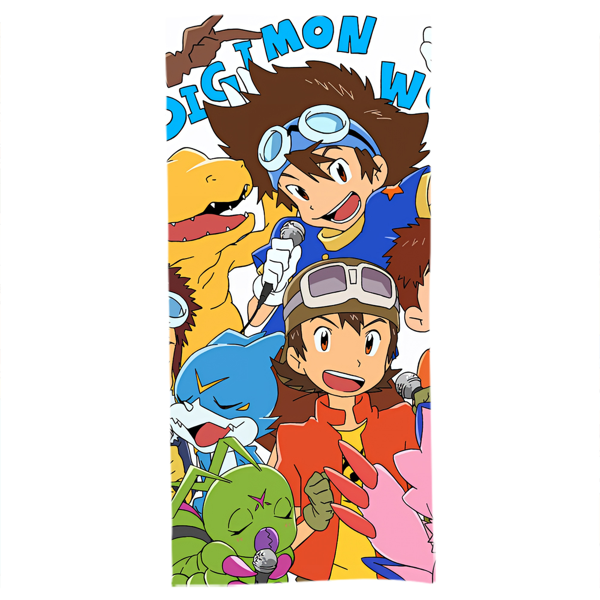 （画像用） Digimon デジタルモンスター/デジモン 大判バスタオル 70×140cm 吸水速乾 柔らかい肌触り