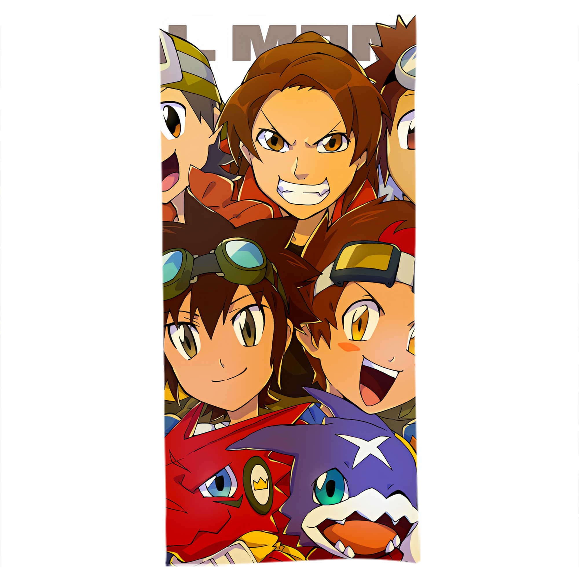 （画像用） Digimon デジタルモンスター/デジモン 大判バスタオル 70×140cm 吸水速乾 柔らかい肌触り