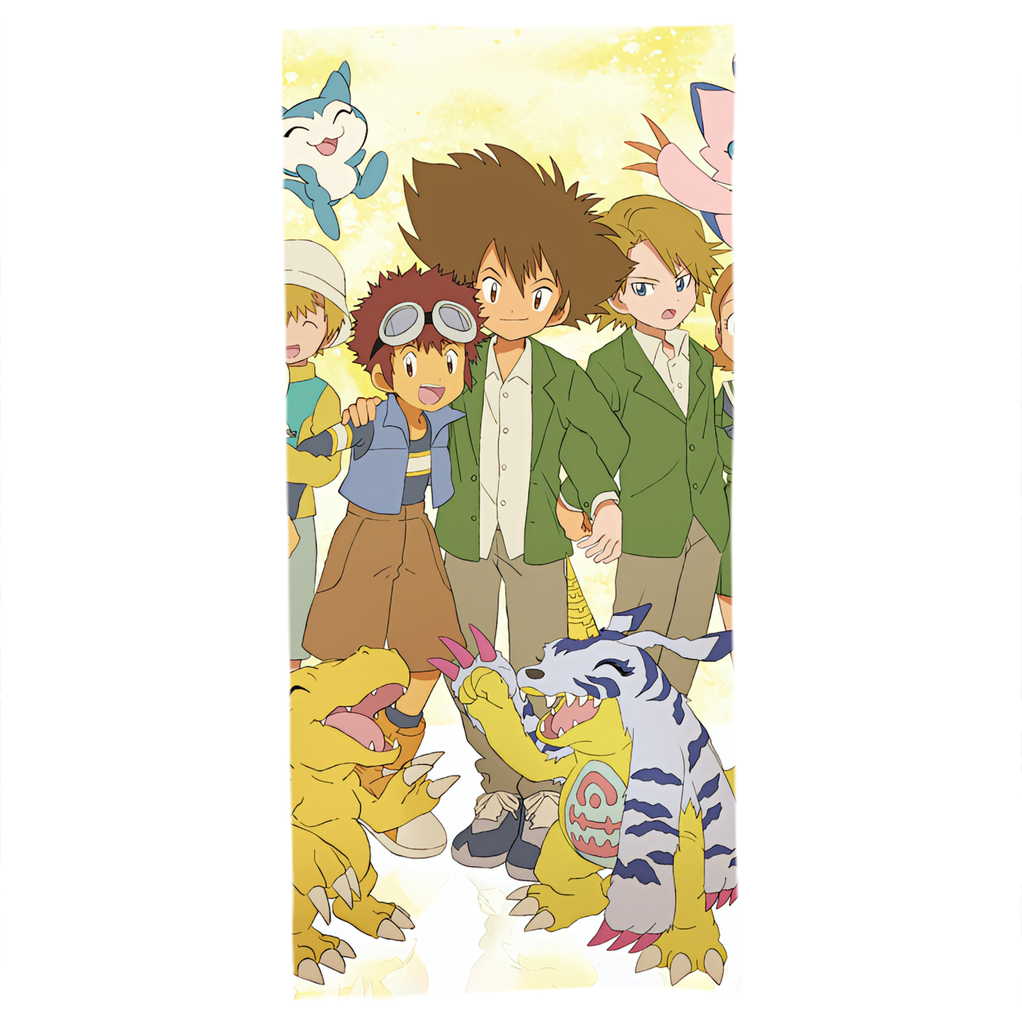 （画像用） Digimon デジタルモンスター/デジモン 大判バスタオル 70×140cm 吸水速乾 柔らかい肌触り