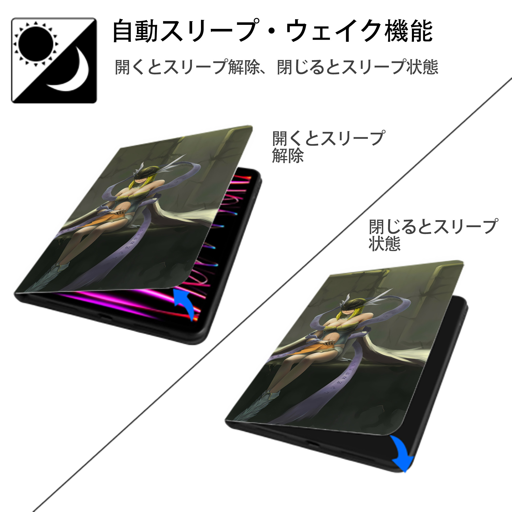 Digimon デジタルモンスター/デジモン IPad ケース ブック型 PUレザー TPU 耐衝撃 軽量 薄型 ペン収納なし 全面保護 IPad 各モデル対応