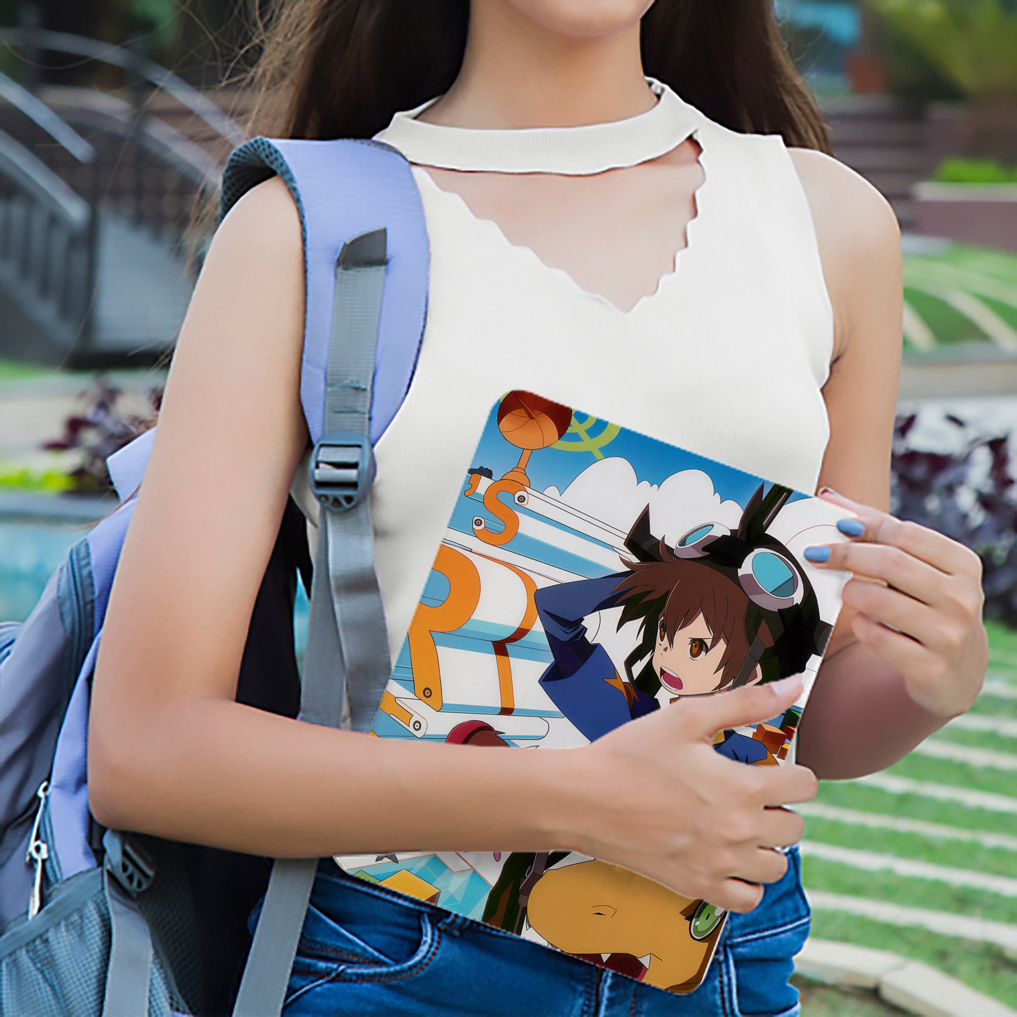 Digimon デジタルモンスター/デジモン IPad ケース ブック型 PUレザー TPU 耐衝撃 軽量 薄型 ペン収納なし 全面保護 IPad 各モデル対応