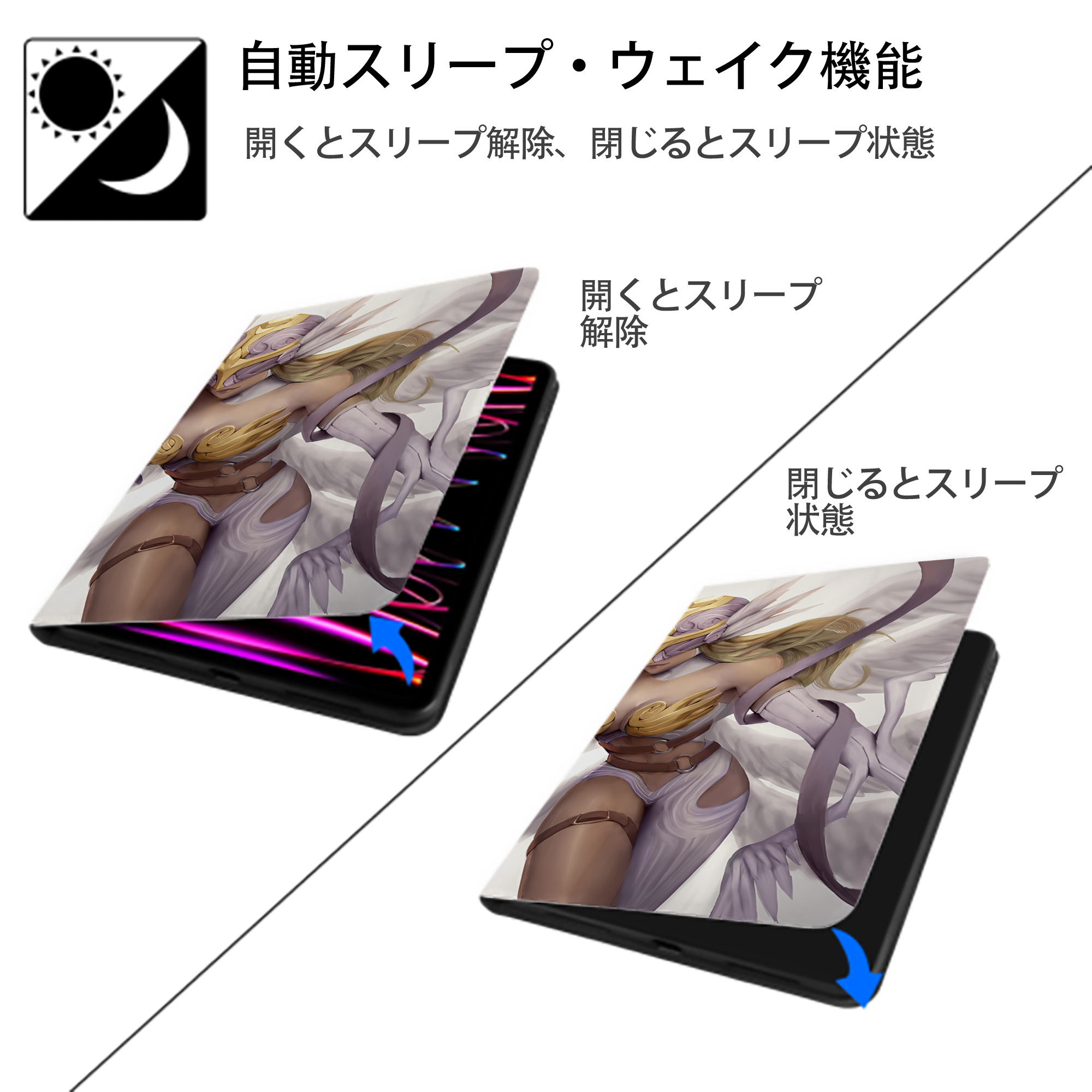 Digimon デジタルモンスター/デジモン IPad ケース ブック型 PUレザー TPU 耐衝撃 軽量 薄型 ペン収納なし 全面保護 IPad 各モデル対応