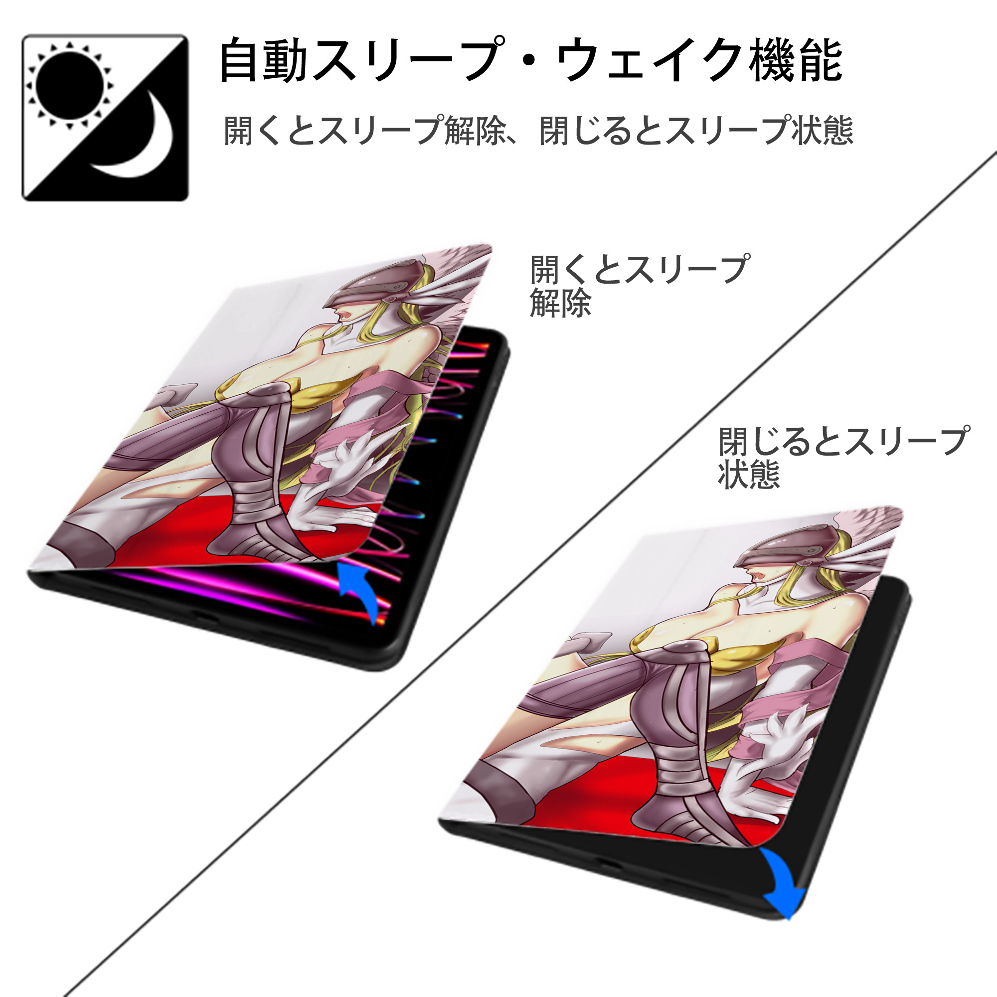 Digimon デジタルモンスター/デジモン IPad ケース ブック型 PUレザー TPU 耐衝撃 軽量 薄型 ペン収納なし 全面保護 IPad 各モデル対応