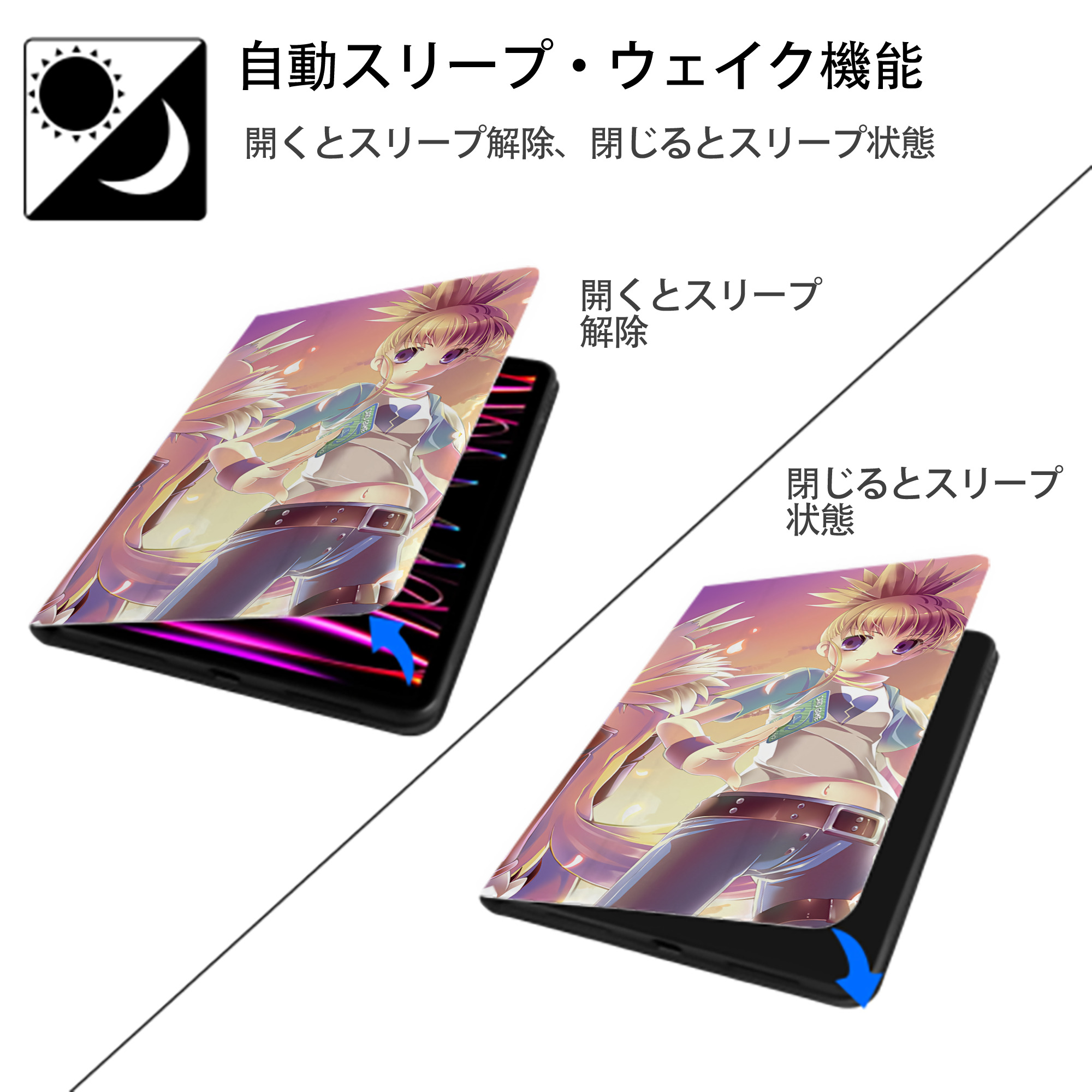 Digimon デジタルモンスター/デジモン IPad ケース ブック型 PUレザー TPU 耐衝撃 軽量 薄型 ペン収納なし 全面保護 IPad 各モデル対応