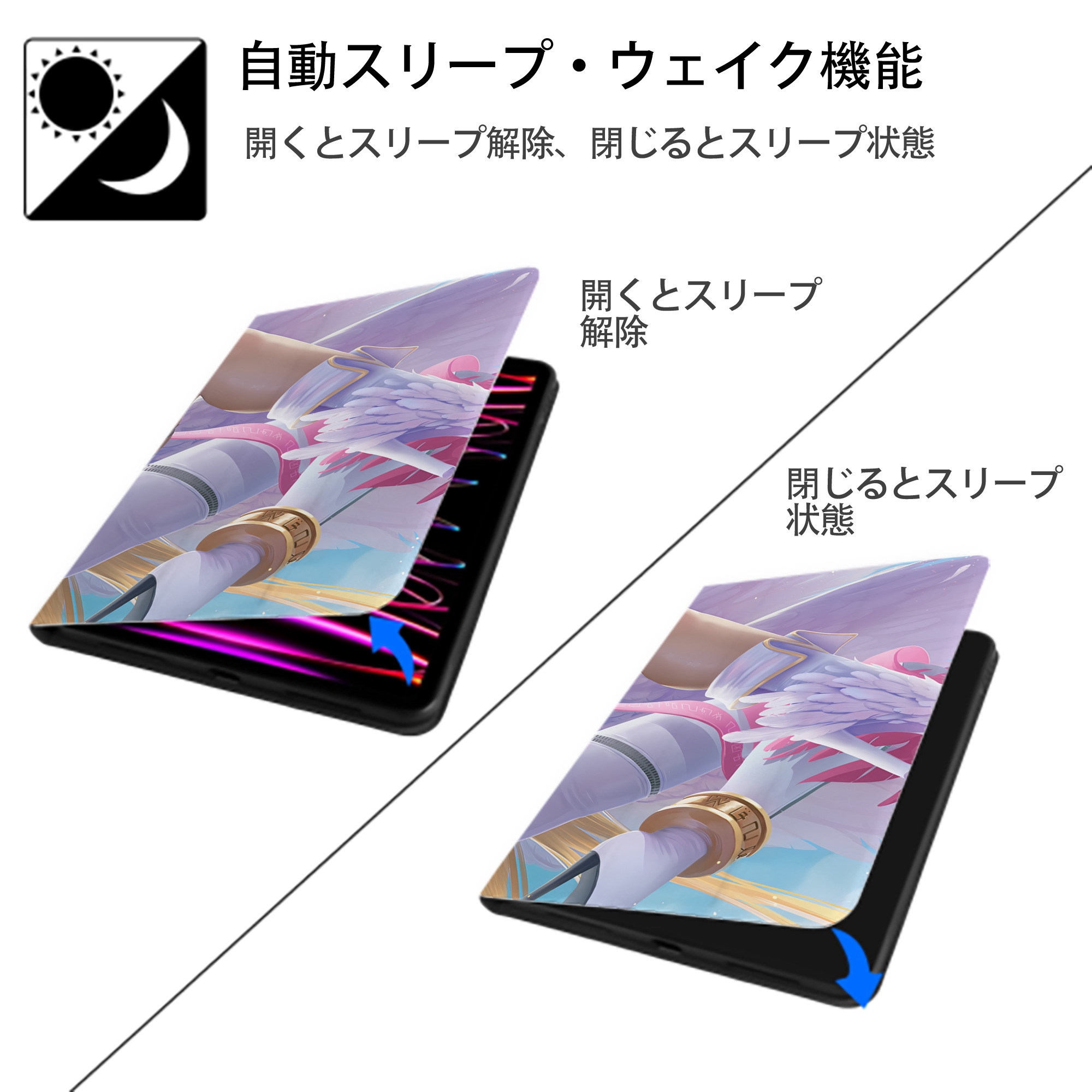 Digimon デジタルモンスター/デジモン IPad ケース ブック型 PUレザー TPU 耐衝撃 軽量 薄型 ペン収納なし 全面保護 IPad 各モデル対応