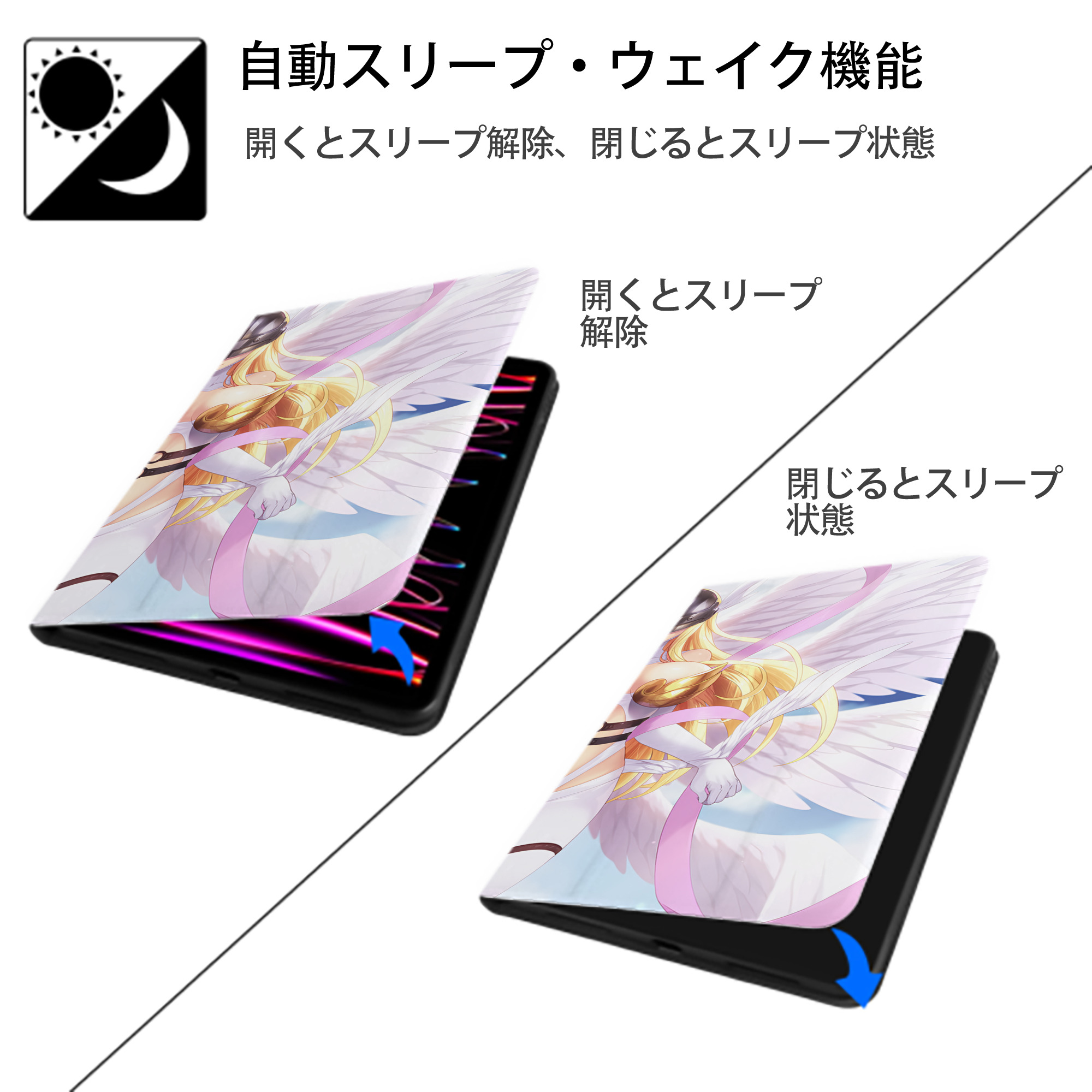 Digimon デジタルモンスター/デジモン IPad ケース ブック型 PUレザー TPU 耐衝撃 軽量 薄型 ペン収納なし 全面保護 IPad 各モデル対応