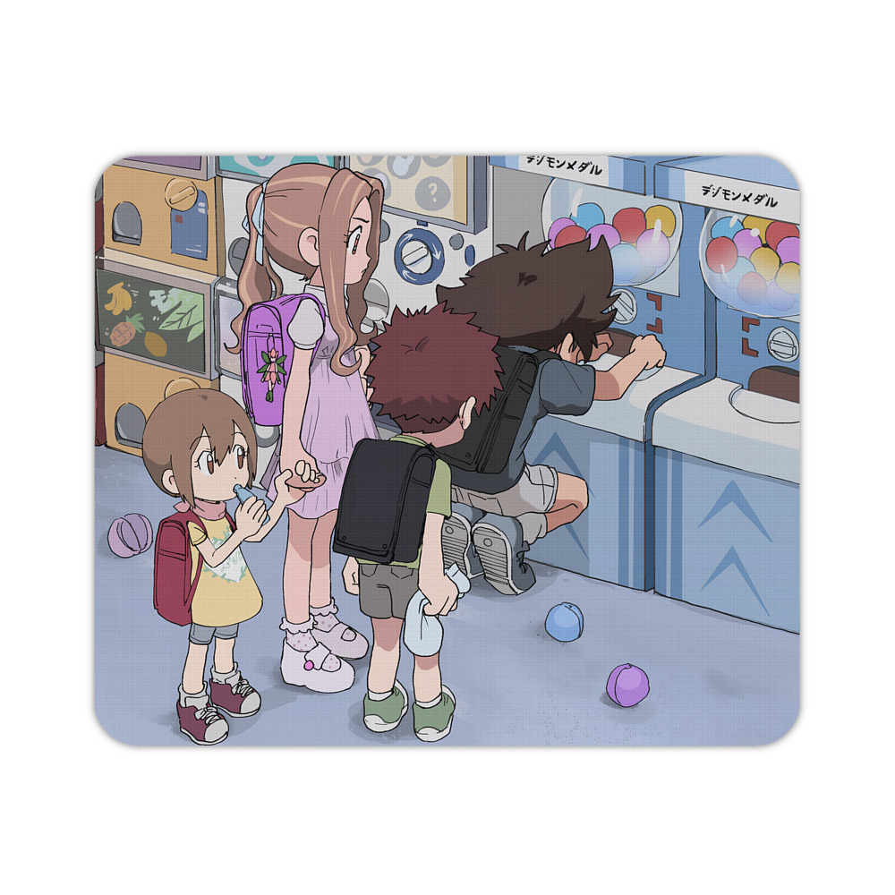 （画像用） Digimon デジタルモンスター/デジモン マウスパッド ステッチ加工 ラバー素材 防水 滑り止め 超薄型 ゲーミング/オフィス対応