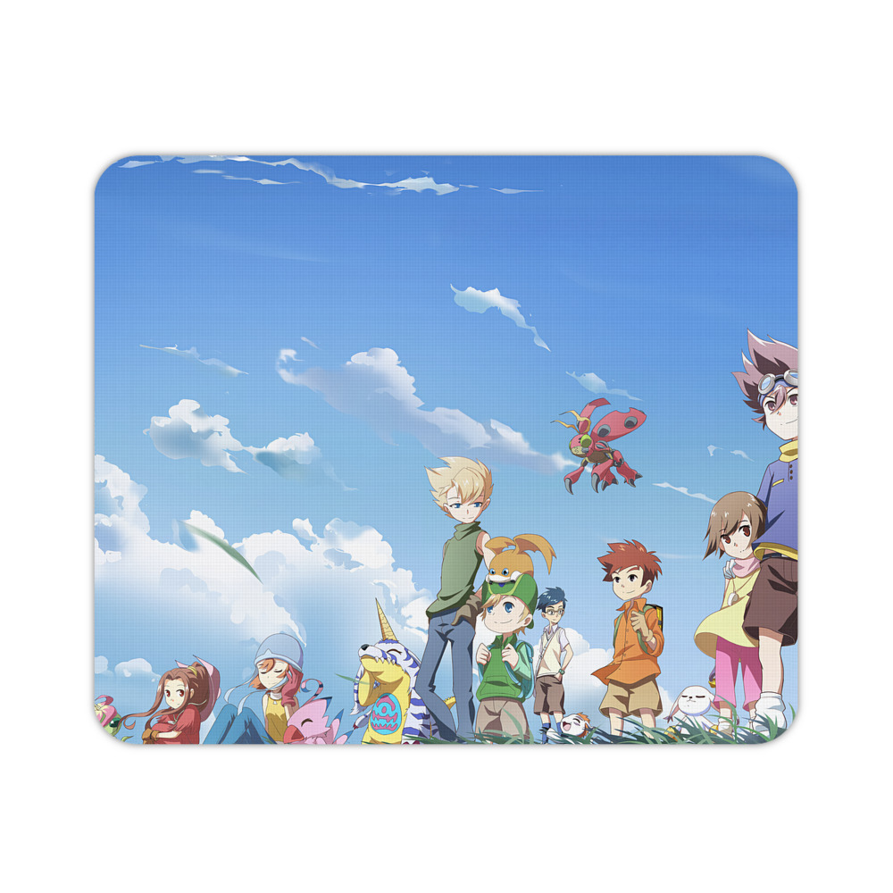 （画像用） Digimon デジタルモンスター/デジモン マウスパッド ステッチ加工 ラバー素材 防水 滑り止め 超薄型 ゲーミング/オフィス対応