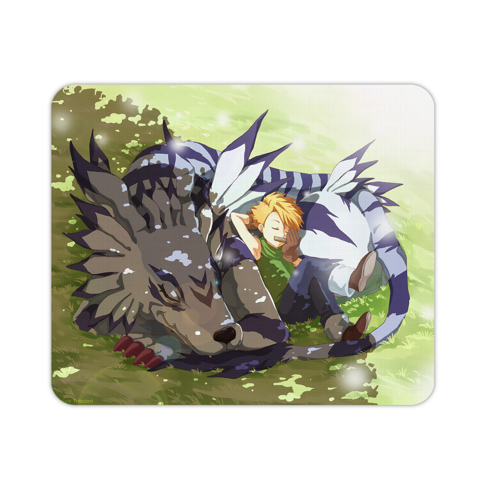 （画像用） Digimon デジタルモンスター/デジモン マウスパッド ステッチ加工 ラバー素材 防水 滑り止め 超薄型 ゲーミング/オフィス対応