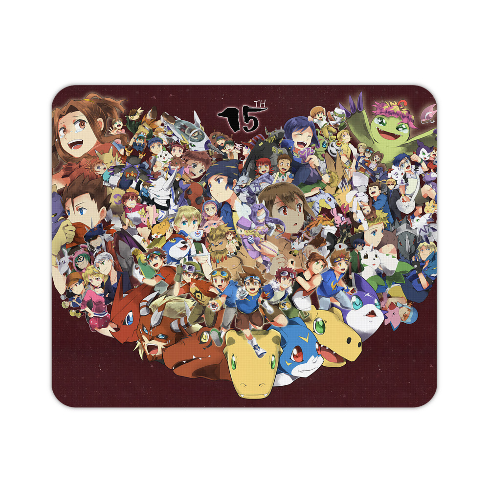 （画像用） Digimon デジタルモンスター/デジモン マウスパッド ステッチ加工 ラバー素材 防水 滑り止め 超薄型 ゲーミング/オフィス対応
