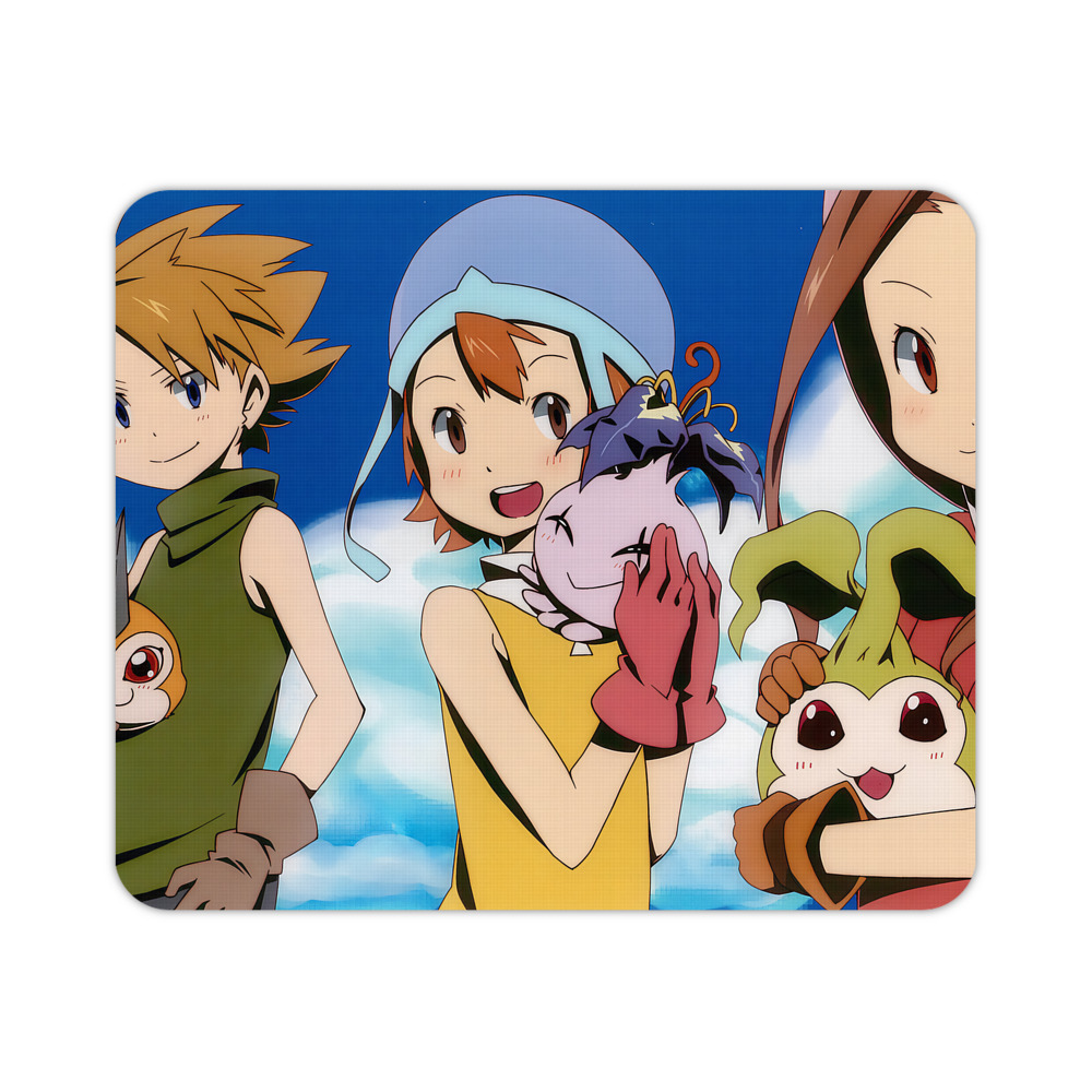 （画像用） Digimon デジタルモンスター/デジモン マウスパッド ステッチ加工 ラバー素材 防水 滑り止め 超薄型 ゲーミング/オフィス対応