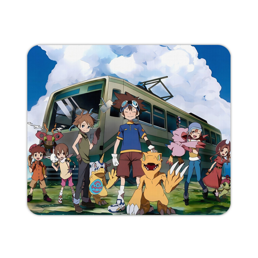 （画像用） Digimon デジタルモンスター/デジモン マウスパッド ステッチ加工 ラバー素材 防水 滑り止め 超薄型 ゲーミング/オフィス対応
