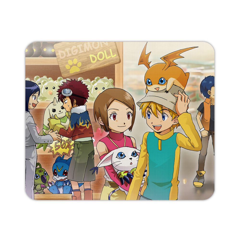 （画像用） Digimon デジタルモンスター/デジモン マウスパッド ステッチ加工 ラバー素材 防水 滑り止め 超薄型 ゲーミング/オフィス対応