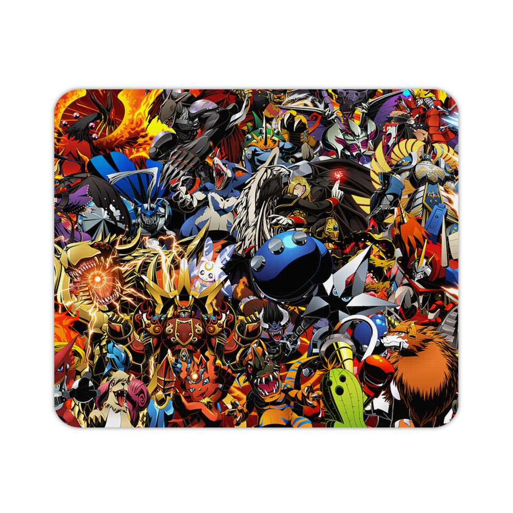 （画像用） Digimon デジタルモンスター/デジモン マウスパッド ステッチ加工 ラバー素材 防水 滑り止め 超薄型 ゲーミング/オフィス対応