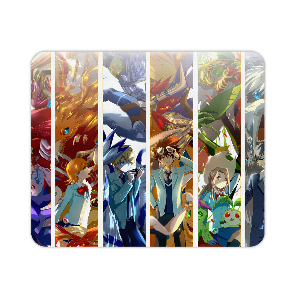 （画像用） Digimon デジタルモンスター/デジモン マウスパッド ステッチ加工 ラバー素材 防水 滑り止め 超薄型 ゲーミング/オフィス対応