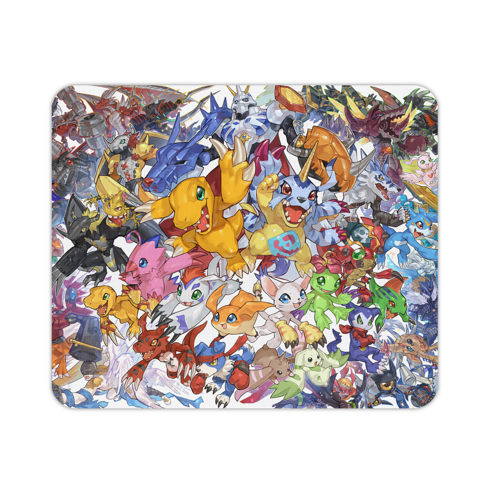 （画像用） Digimon デジタルモンスター/デジモン マウスパッド ステッチ加工 ラバー素材 防水 滑り止め 超薄型 ゲーミング/オフィス対応