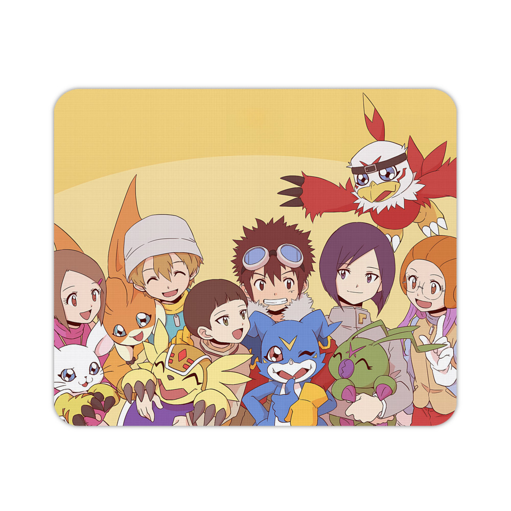 （画像用） Digimon デジタルモンスター/デジモン マウスパッド ステッチ加工 ラバー素材 防水 滑り止め 超薄型 ゲーミング/オフィス対応