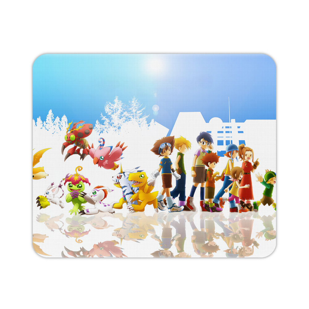 （画像用） Digimon デジタルモンスター/デジモン マウスパッド ステッチ加工 ラバー素材 防水 滑り止め 超薄型 ゲーミング/オフィス対応