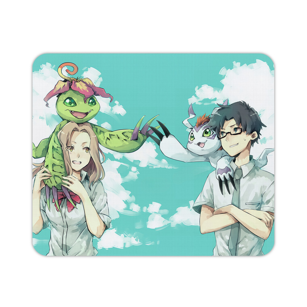 （画像用） Digimon デジタルモンスター/デジモン マウスパッド ステッチ加工 ラバー素材 防水 滑り止め 超薄型 ゲーミング/オフィス対応
