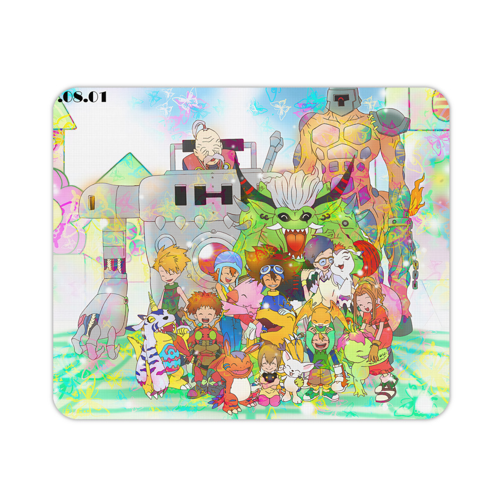 （画像用） Digimon デジタルモンスター/デジモン マウスパッド ステッチ加工 ラバー素材 防水 滑り止め 超薄型 ゲーミング/オフィス対応