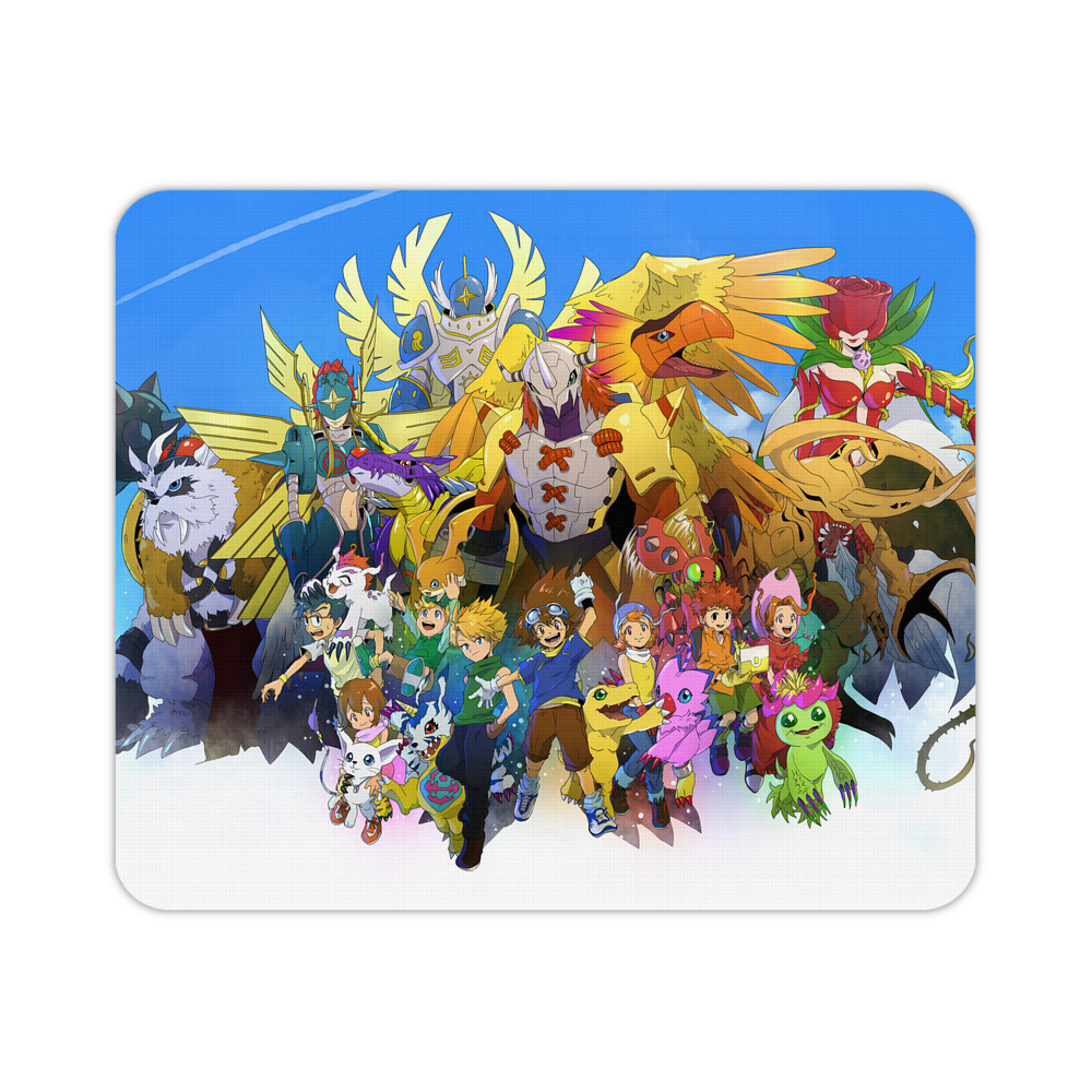 （画像用） Digimon デジタルモンスター/デジモン マウスパッド ステッチ加工 ラバー素材 防水 滑り止め 超薄型 ゲーミング/オフィス対応