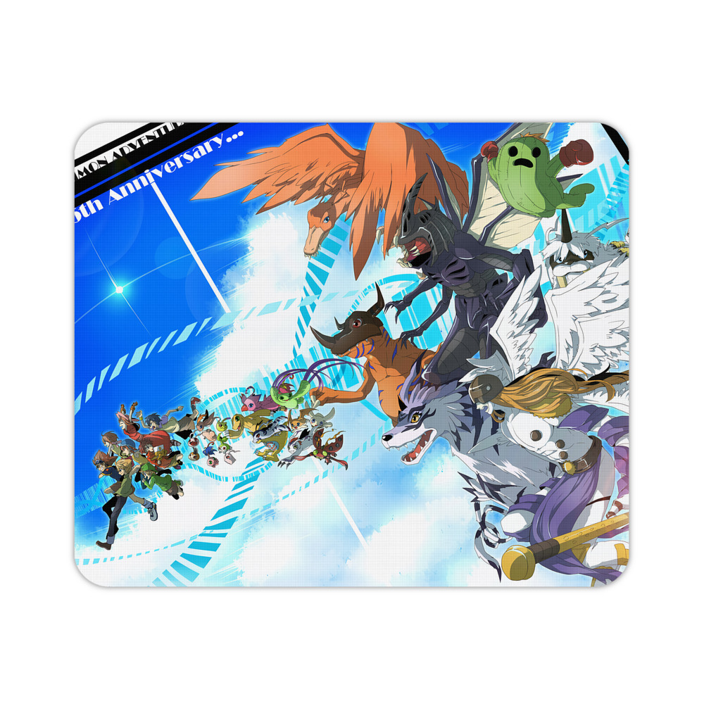 （画像用） Digimon デジタルモンスター/デジモン マウスパッド ステッチ加工 ラバー素材 防水 滑り止め 超薄型 ゲーミング/オフィス対応