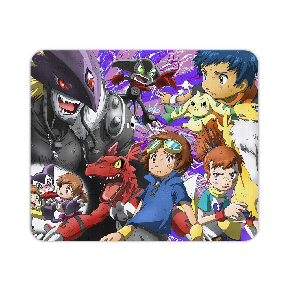 （画像用） Digimon デジタルモンスター/デジモン マウスパッド ステッチ加工 ラバー素材 防水 滑り止め 超薄型 ゲーミング/オフィス対応