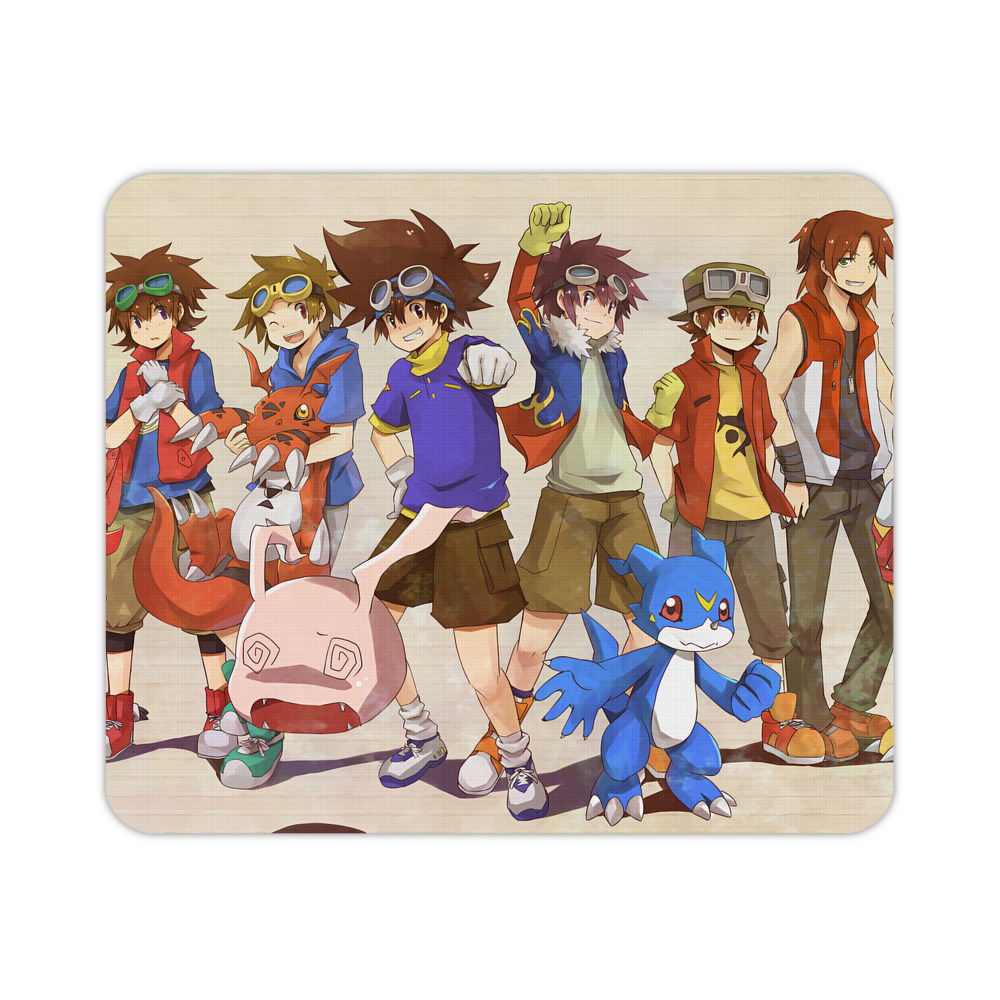 （画像用） Digimon デジタルモンスター/デジモン マウスパッド ステッチ加工 ラバー素材 防水 滑り止め 超薄型 ゲーミング/オフィス対応