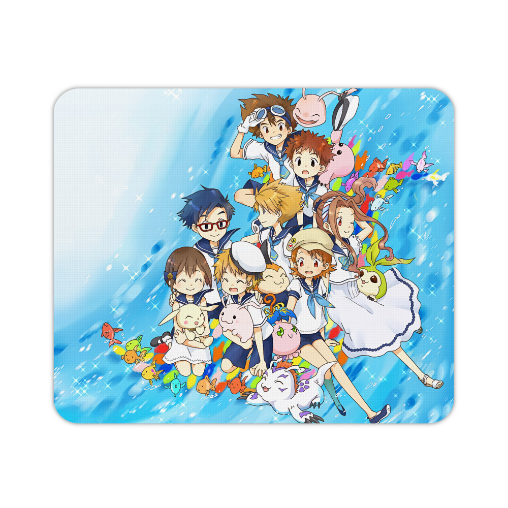 （画像用） Digimon デジタルモンスター/デジモン マウスパッド ステッチ加工 ラバー素材 防水 滑り止め 超薄型 ゲーミング/オフィス対応