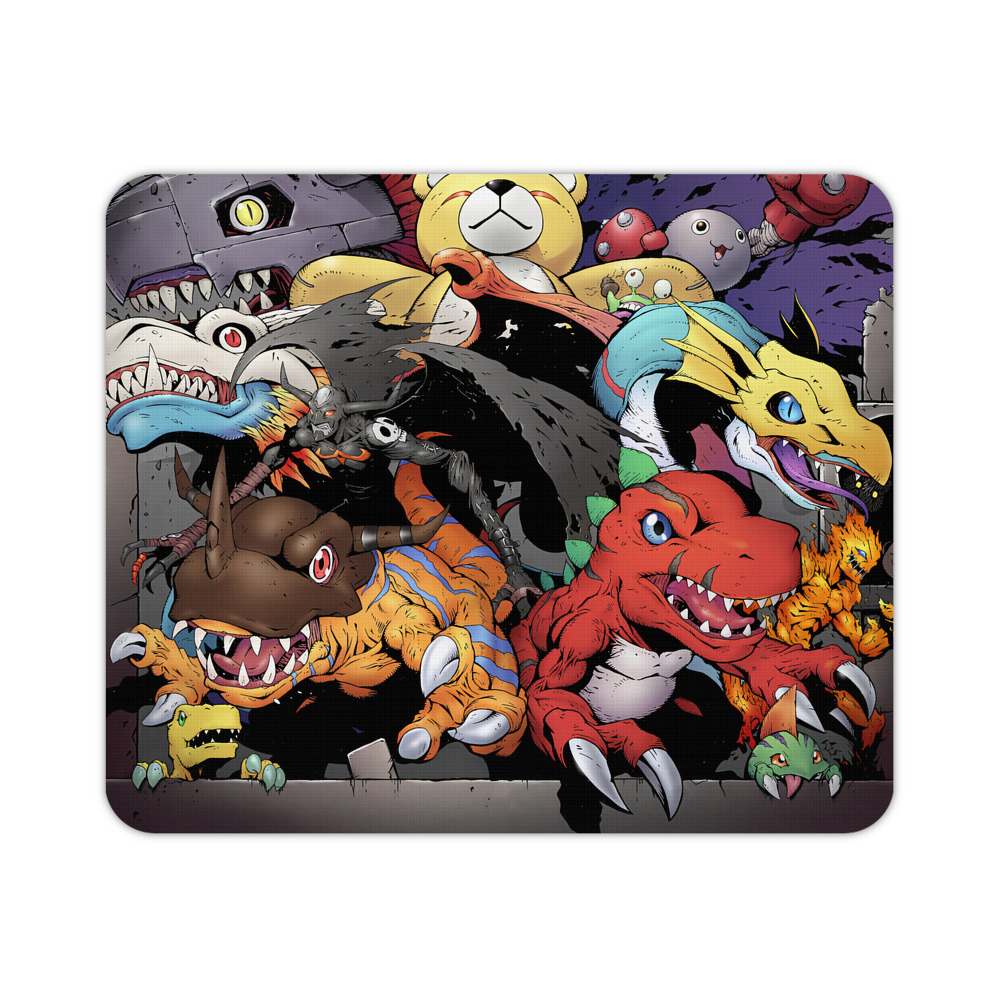 （画像用） Digimon デジタルモンスター/デジモン マウスパッド ステッチ加工 ラバー素材 防水 滑り止め 超薄型 ゲーミング/オフィス対応