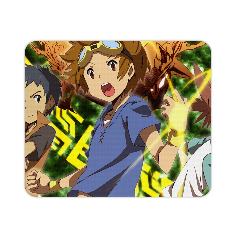 （画像用） Digimon デジタルモンスター/デジモン マウスパッド ステッチ加工 ラバー素材 防水 滑り止め 超薄型 ゲーミング/オフィス対応