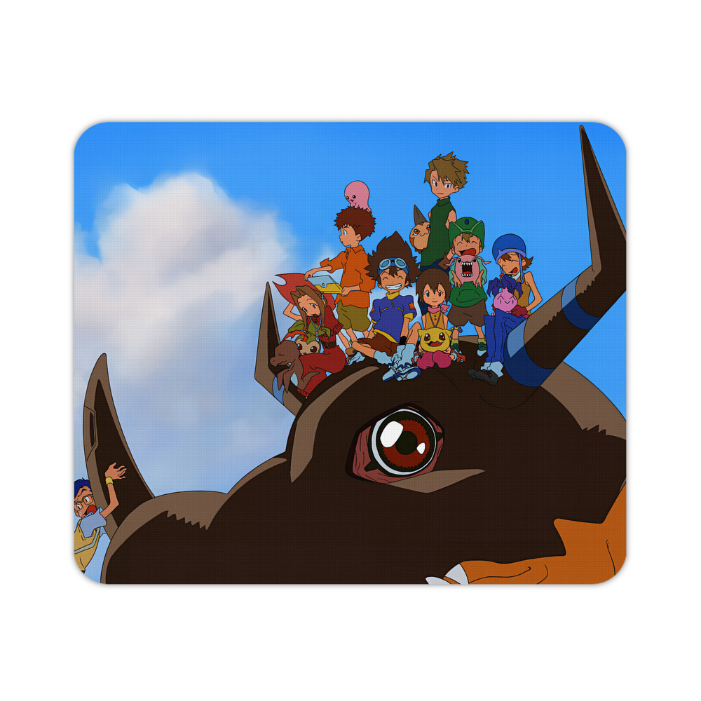 （画像用） Digimon デジタルモンスター/デジモン マウスパッド ステッチ加工 ラバー素材 防水 滑り止め 超薄型 ゲーミング/オフィス対応
