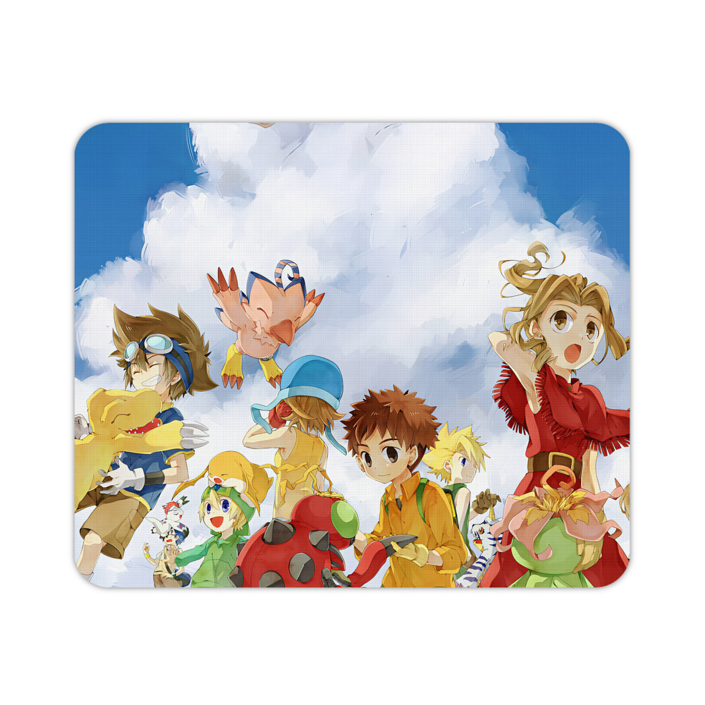 （画像用） Digimon デジタルモンスター/デジモン マウスパッド ステッチ加工 ラバー素材 防水 滑り止め 超薄型 ゲーミング/オフィス対応