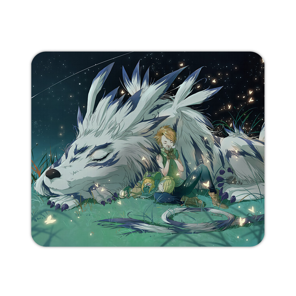 （画像用） Digimon デジタルモンスター/デジモン マウスパッド ステッチ加工 ラバー素材 防水 滑り止め 超薄型 ゲーミング/オフィス対応