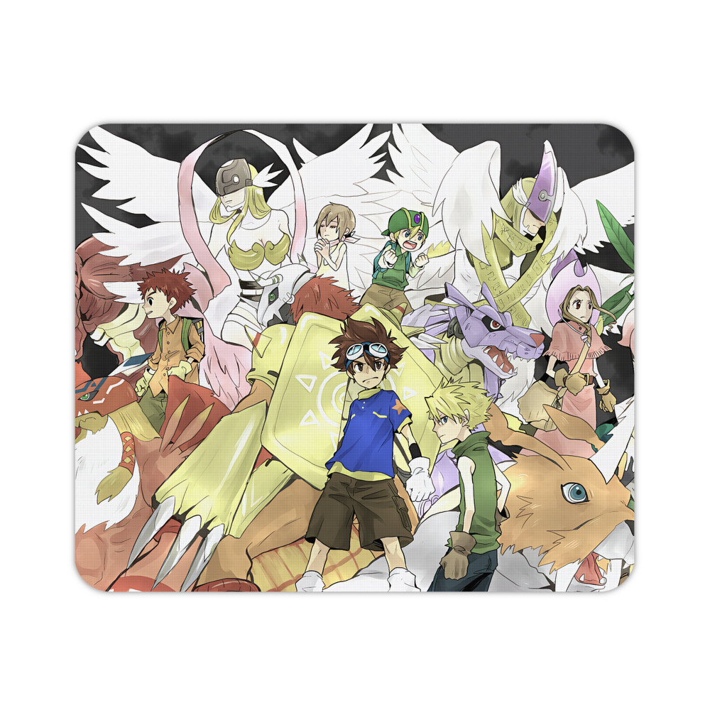（画像用） Digimon デジタルモンスター/デジモン マウスパッド ステッチ加工 ラバー素材 防水 滑り止め 超薄型 ゲーミング/オフィス対応