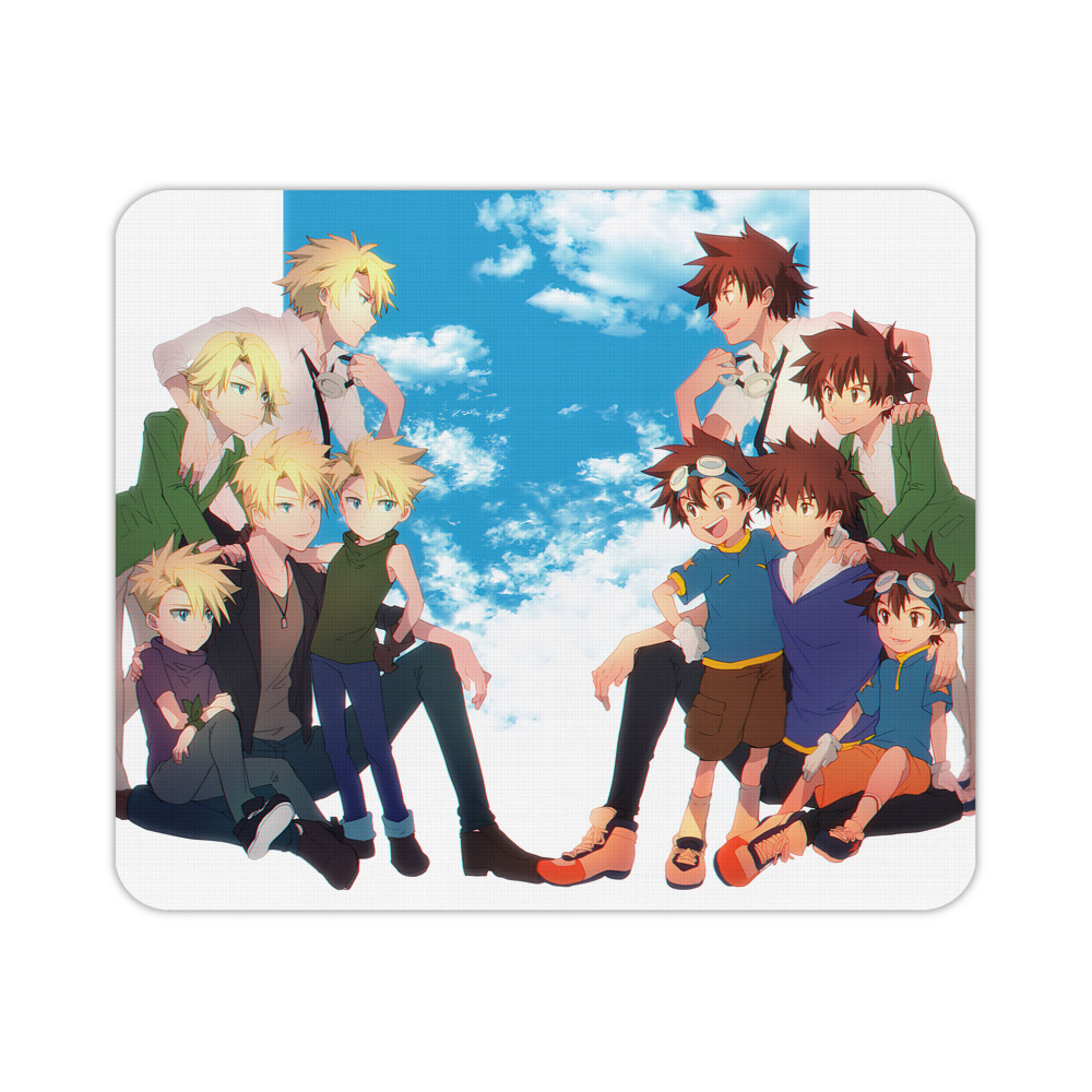 （画像用） Digimon デジタルモンスター/デジモン マウスパッド ステッチ加工 ラバー素材 防水 滑り止め 超薄型 ゲーミング/オフィス対応