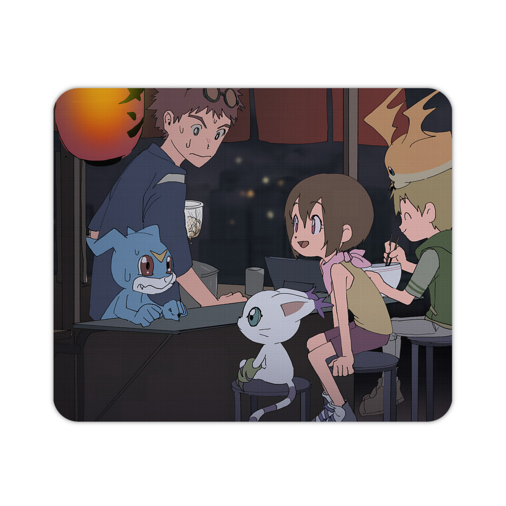 （画像用） Digimon デジタルモンスター/デジモン マウスパッド ステッチ加工 ラバー素材 防水 滑り止め 超薄型 ゲーミング/オフィス対応