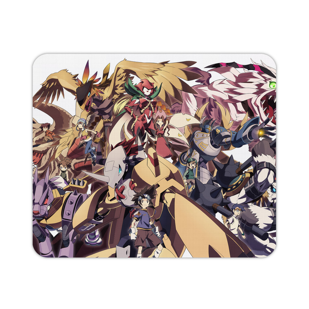（画像用） Digimon デジタルモンスター/デジモン マウスパッド ステッチ加工 ラバー素材 防水 滑り止め 超薄型 ゲーミング/オフィス対応