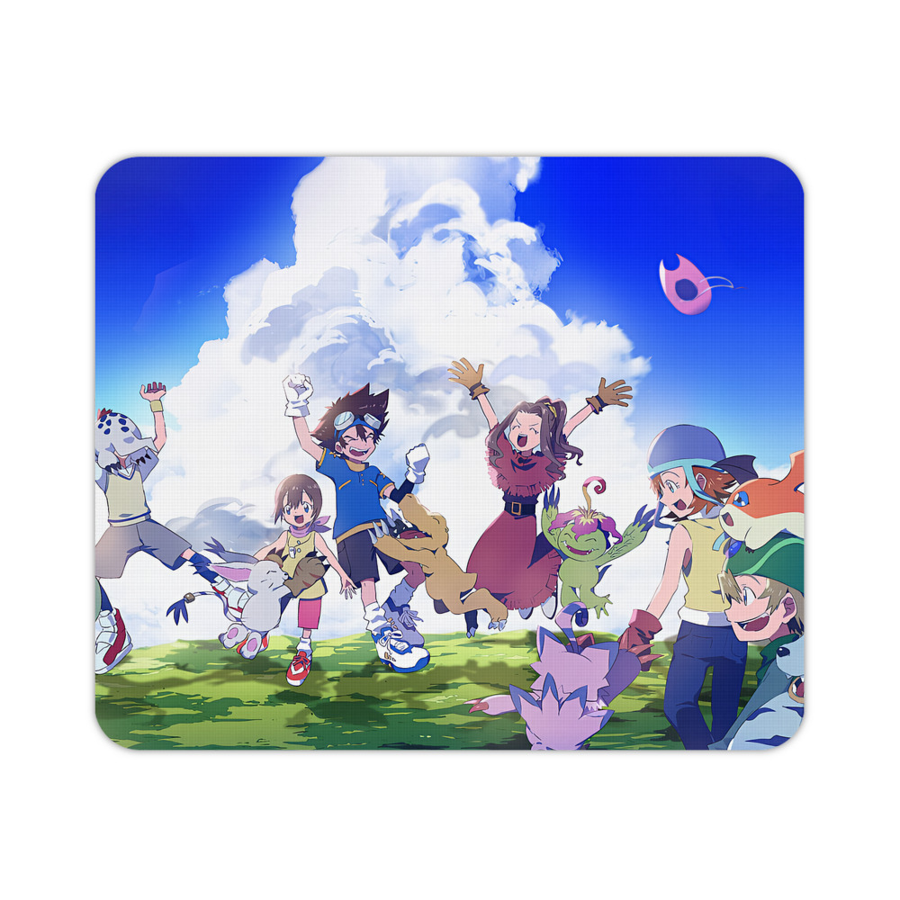（画像用） Digimon デジタルモンスター/デジモン マウスパッド ステッチ加工 ラバー素材 防水 滑り止め 超薄型 ゲーミング/オフィス対応