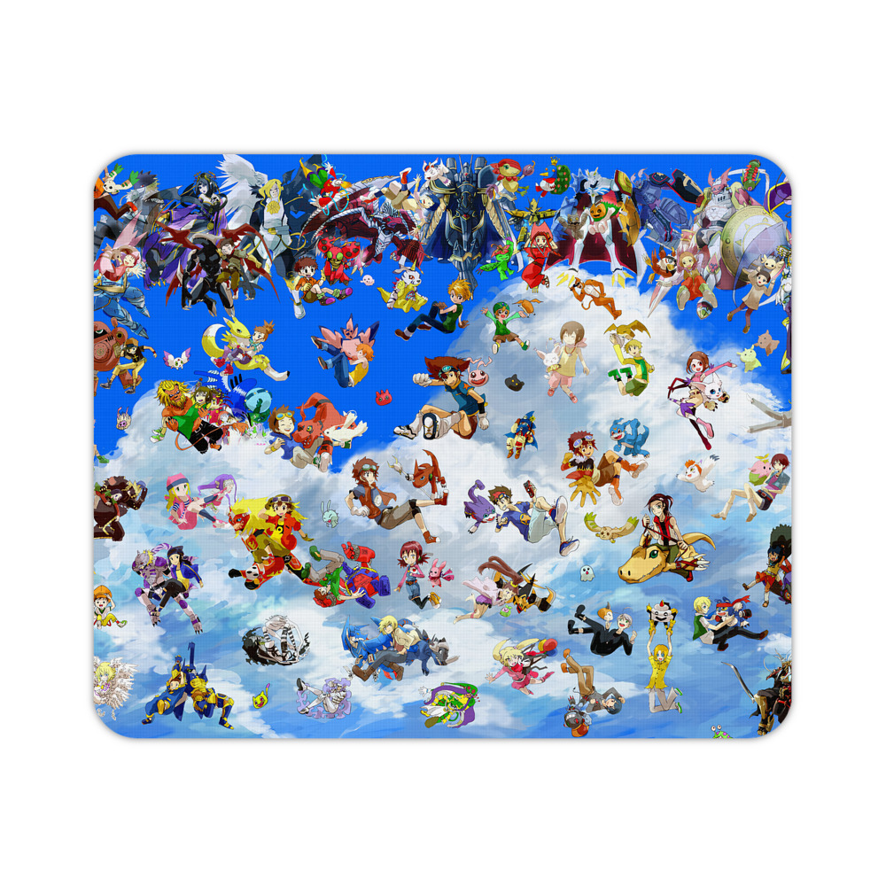 （画像用） Digimon デジタルモンスター/デジモン マウスパッド ステッチ加工 ラバー素材 防水 滑り止め 超薄型 ゲーミング/オフィス対応