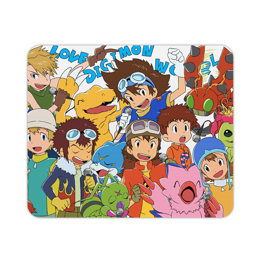 （画像用） Digimon デジタルモンスター/デジモン マウスパッド ステッチ加工 ラバー素材 防水 滑り止め 超薄型 ゲーミング/オフィス対応