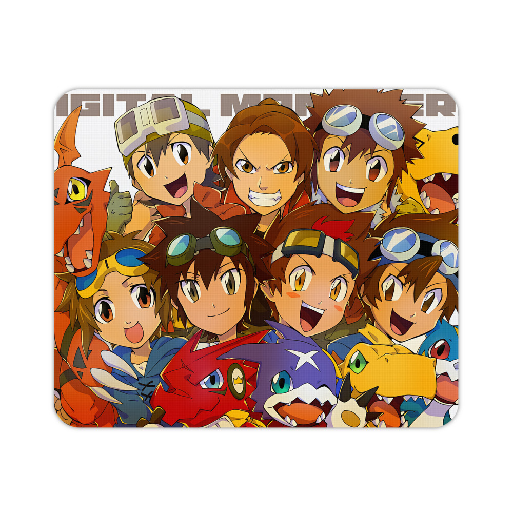 （画像用） Digimon デジタルモンスター/デジモン マウスパッド ステッチ加工 ラバー素材 防水 滑り止め 超薄型 ゲーミング/オフィス対応