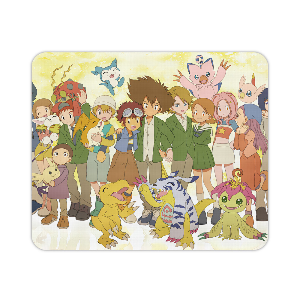 （画像用） Digimon デジタルモンスター/デジモン マウスパッド ステッチ加工 ラバー素材 防水 滑り止め 超薄型 ゲーミング/オフィス対応