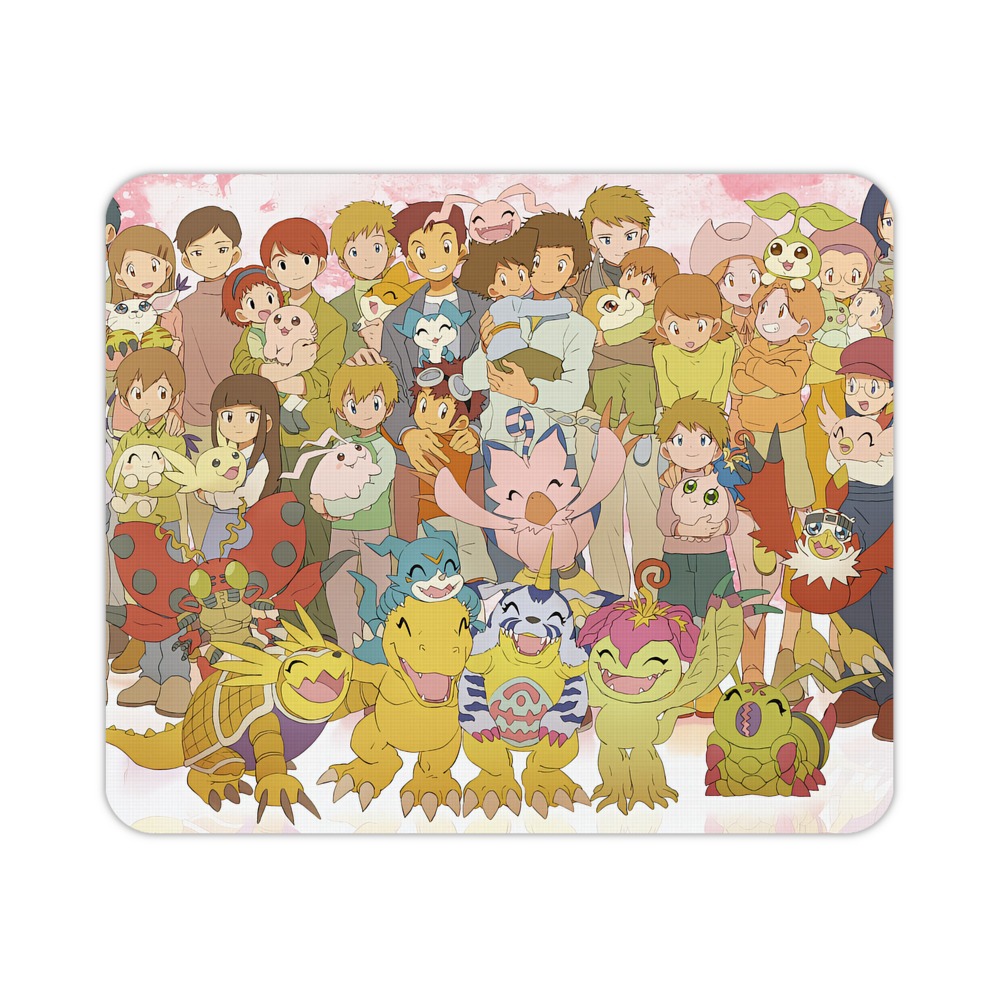 （画像用） Digimon デジタルモンスター/デジモン マウスパッド ステッチ加工 ラバー素材 防水 滑り止め 超薄型 ゲーミング/オフィス対応