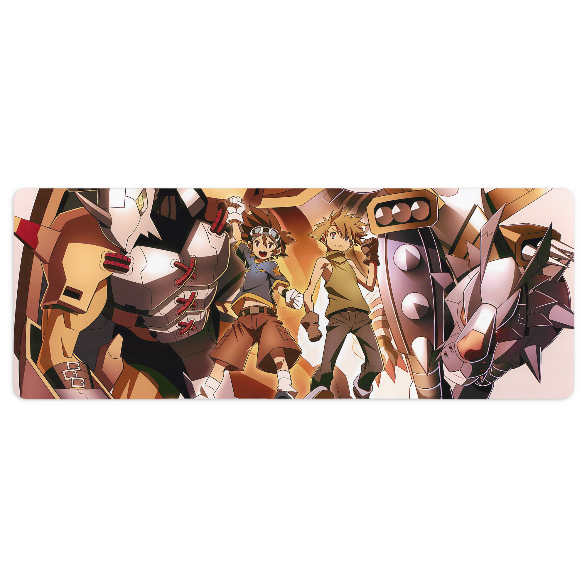 （画像用） Digimon デジタルモンスター/デジモン ステッチ加工 大判デスクマット／滑り止めマウスパッド