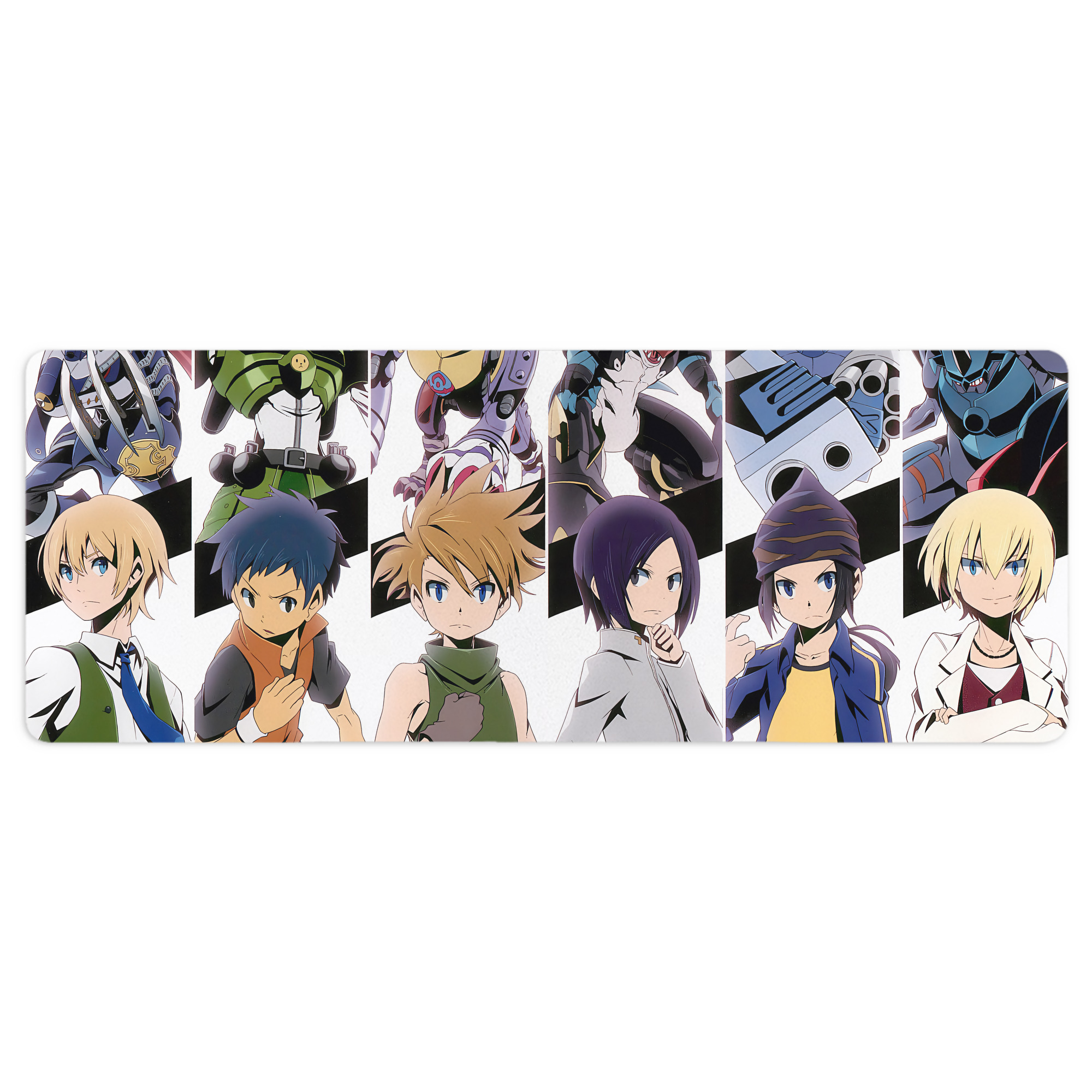 （画像用） Digimon デジタルモンスター/デジモン ステッチ加工 大判デスクマット／滑り止めマウスパッド